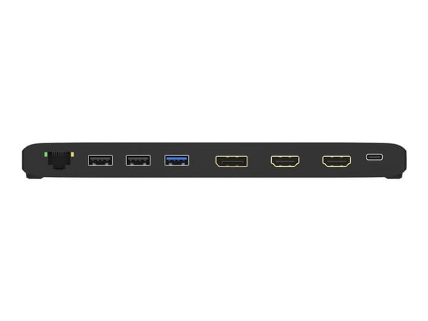ICY BOX IB-DK2116AC - Dokkingstasjon - USB-C 3.2 Gen 2 / Thunderbolt 3 / Thunderbolt 4 - 2 x HDMI, DP - 1GbE