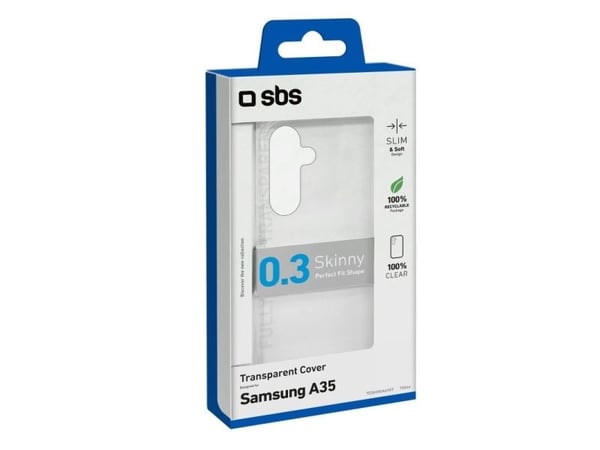 SBS TESKINSAA35T, Etui, Samsung, Galaxy A35, 16,8 cm (6.6"), Gjennomsiktig