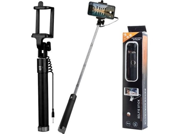 Selfie stick Vega STATYW SELFIE STICK Z KABLEM UCHWYT MONOPOD>