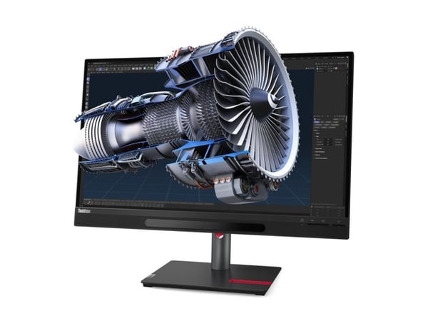 Lenovo ThinkVision 27 3D - LED-näyttö - 27" - 3840 x 2160 4K @ 60 Hz - IPS - 310 cd/m² - 1200:1 - HDR10 - 4 ms - HDMI, DisplayPort, USB-C - kaiutti...