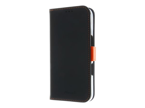 Insmat 650-3286, Avattava kotelo, Apple, iPhone 16, 15,5 cm (6.1"), musta, Oranssi