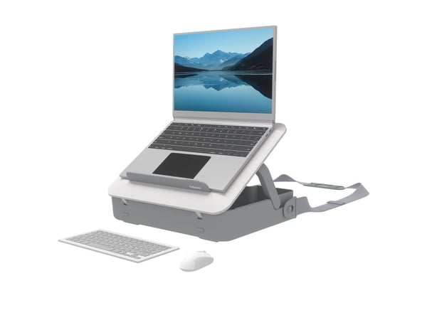 Fellowes Breyta - Notebookbæreveske - built-in notebook riser - 14" - hvit
