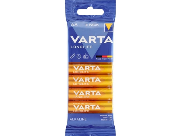 Varta Longlife 4106 - Batteri 8 x AA-type - Alkalisk