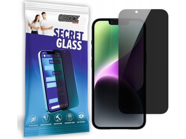 GrizzGlass GrizzGlass SecretGlass personvernglass for Apple iPhone 15