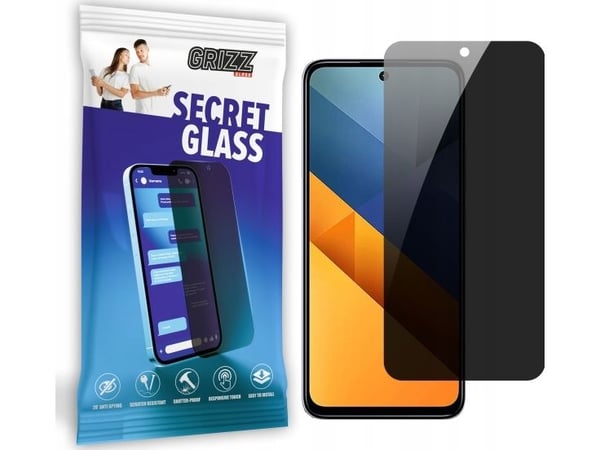 GrizzGlass GrizzGlass SecretGlass personvernglass for Xiaomi Poco M6