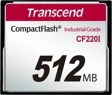 Transcend CF220I Industrial Temp - Flashminnekort - 512 MB - CompactFlash