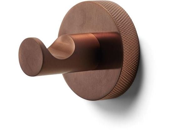 BLUE LABEL Håndklædekrog med bagplade - børstet bronze