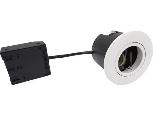 NORDTRONIC Quick Install G2, GU10, rund, mat hvid, inden- og udendørs brug