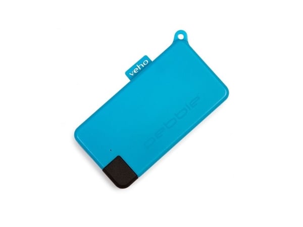 Veho Pebble Pokket - Strømbank - 1000 mAh - 37 Wh - 1 A (USB-C) - blå