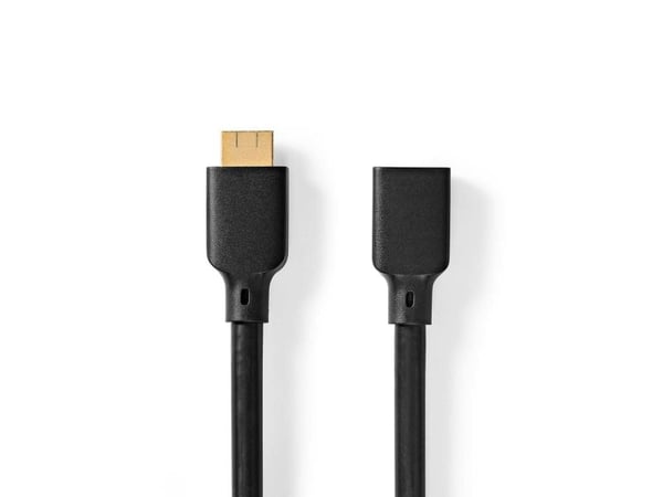Nedis CVGP35090BK20, 2 m, HDMI Type A (Standard), HDMI Type A (Standard), 3D, 48 Gbit/sek, musta