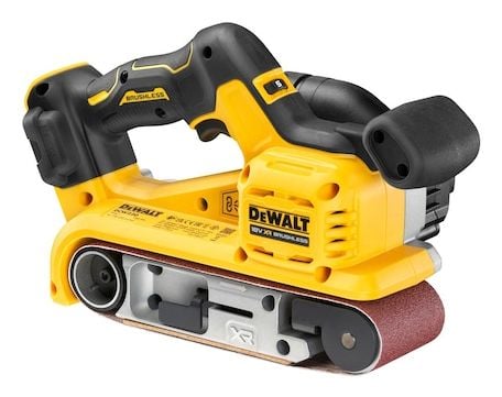 DeWALT DCW220NT-XJ, Nauhahiomakone, Detail, musta, Keltainen, Harjaton, 3,6 dB, 1,5 m/s ²