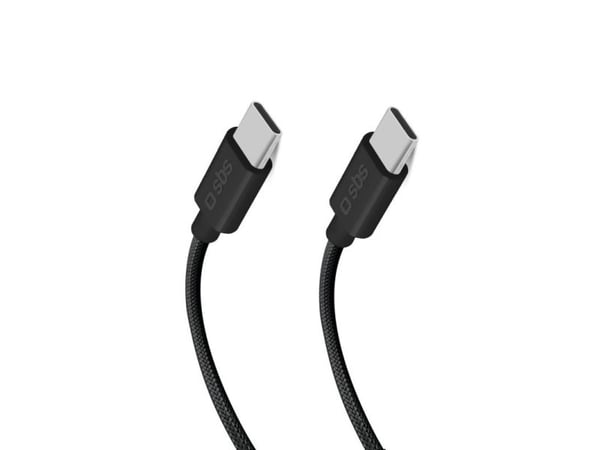 SBS TECABLETISSUETCC32K, 1,5 m, USB C, USB C, USB 3.2 Gen 2 (3.1 Gen 2), 10 Gbit/sek., Svart