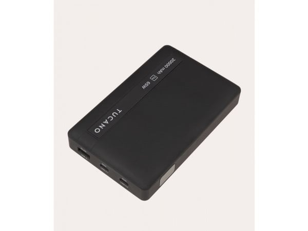 Tucano Power bank per laptop, 20000 mAh, Svart