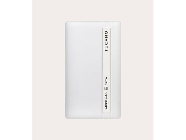 Tucano Power bank for laptop, 24000 mAh, Hvit