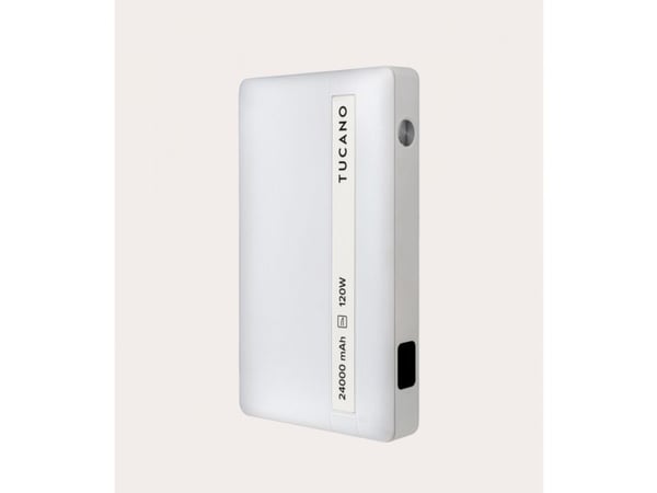 Tucano Power bank for laptop, 24000 mAh, Hvit