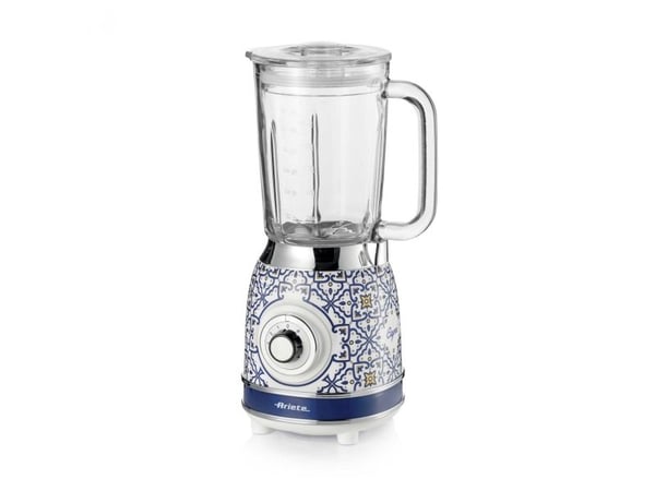 Ariete 0583/0C, Bänkmixer, 1,5 l, Pulsfunktion, Iskrossning, 1000 W, Vit, Ljusblå