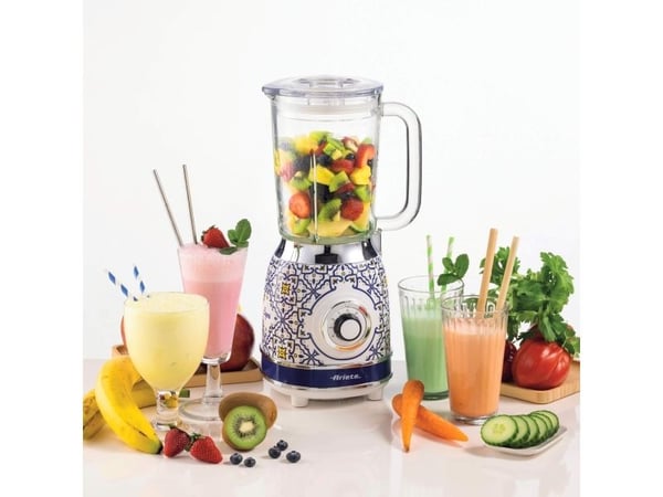 Ariete 0583/0C, Bord juicepresse, 1,5 l, Pulsfunksjon, Isknusing, 1000 W, Hvit, Lyseblå