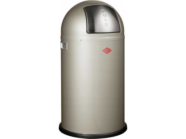 Avfallsbeholder Wesco Pushboy 50 l, sølv