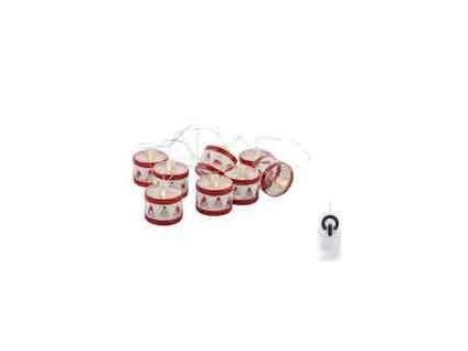 Sirius Elly Drum Garland - 8 LED - punainen