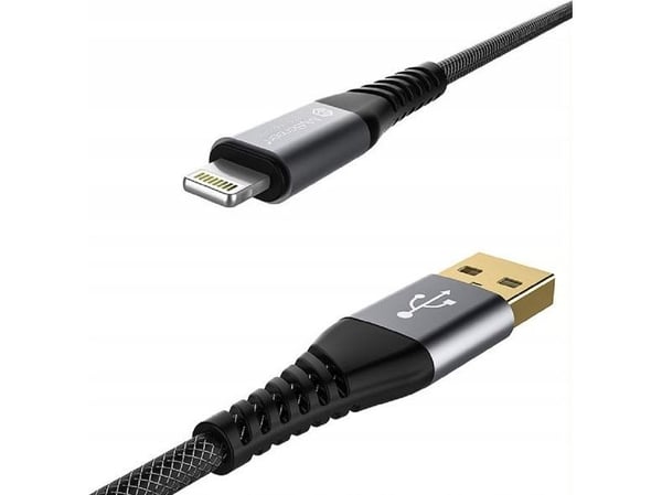 Kabel USB MyScreen Protector USB-A - Lightning 2 m Czarny (MKL200CM)