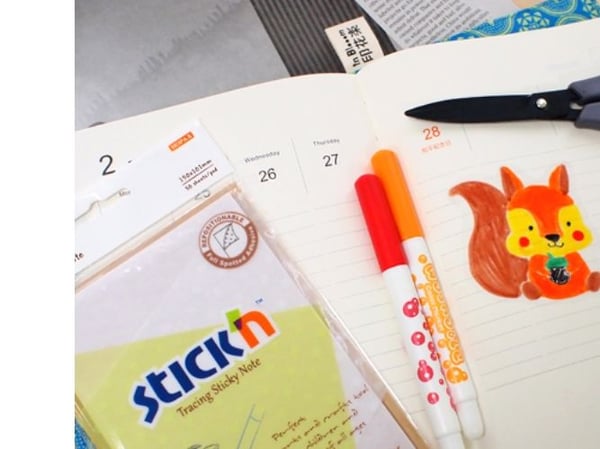 Clearnotes-paperi 204x150 mm 30 arkkia Valkoinen