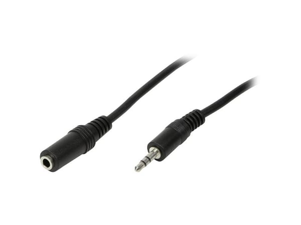 LogiLink 3.5mm - 3.5mm, 3m, 3.5mm, Hankjønn, 3.5mm, Hunkjønn, 3 m, Sort