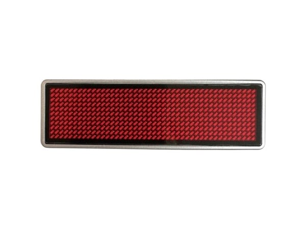 Shenzhen LeSun LED-nimikilpi punainen 44 x 11 pikseliä (L x K x S) 93 x 30 x 6 mm 125906