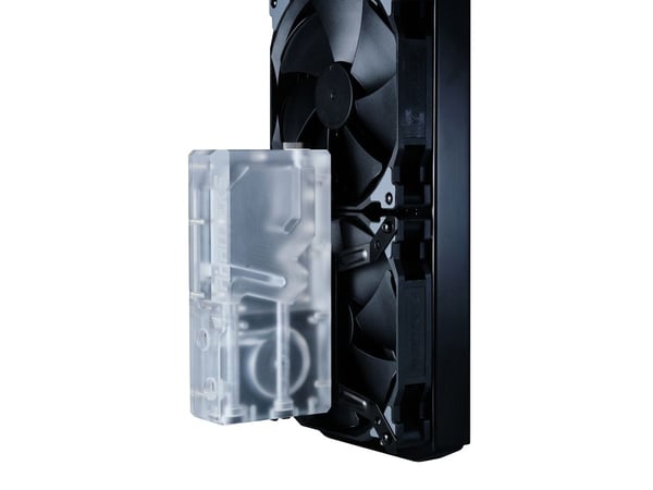 PHANTEKS R160C reservoar - gjennomsiktig akryl bakplate, DRGB-LE (PH-R160C_02)