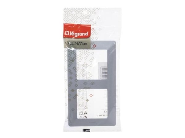 Legrand kaksoiskehys Valena Life alumiini (754132)