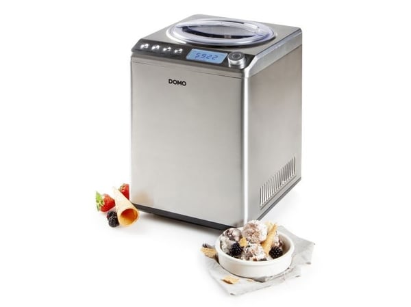 Domo DO9232I, Kompressorijääkone, 2,5 L, 1 kulho, Ruostumaton teräs, 60 min., 1,17 m