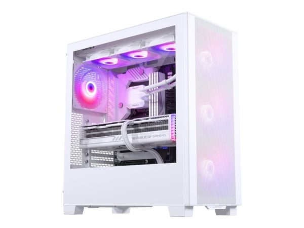 Phanteks XT Pro Ultra, Midi Tower, PC, Hvit, ATX, EATX, Micro ATX, Mini-ITX, Stål, Herdet glass, Spilling