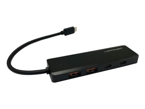 LC Power - Dockningsstation - för bordsdator, bärbar dator - USB-C