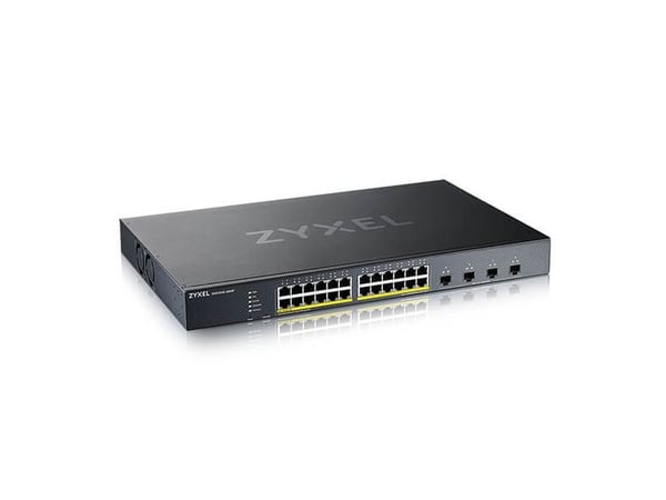 Zyxel XGS1935 Series XGS1935-28HP - Switch - administrert - L3 Lite - smart - 24 x 10/100/1000 (PoE) + 4 x 10 Gigabit SFP+ (opplenke) - rackmonterb...