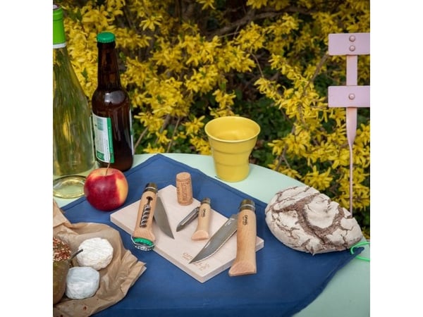 Opinel Cooking Kit, Kniv sett, Rustfritt stål, Tre, 2 verktøy, Flaskeåpner, Korkskrue, Skreller, Rustfritt stål