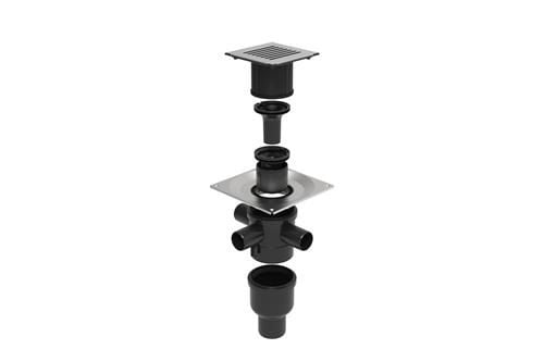 Unidrain sampak 4 Kvadrat ClassicLine Column, 15x15, Ø110