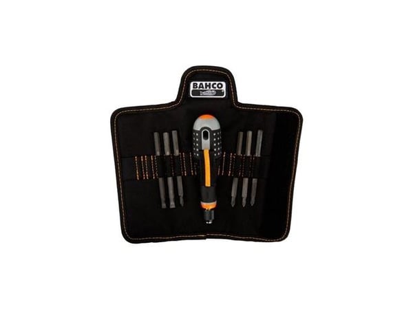 Skrutrekker med 6 utskiftbare bits ERGO BAHCO [BE-8571] rett/Phillips/Pozidriv