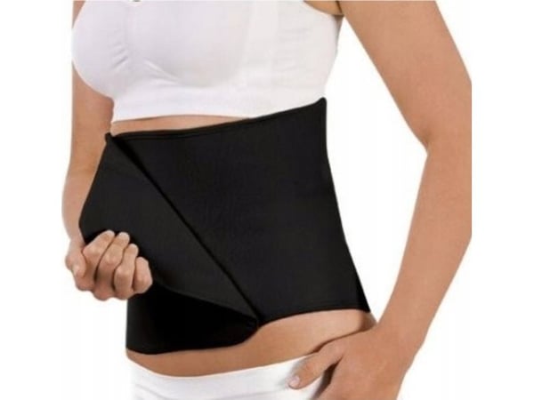 Carriwell Post Birth Belly Binder, svart, størrelse S/M