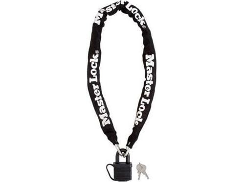 MASTER LOCK 8390EURDPRO, Kjedelås, Sort, Stål, Stål, Nylon, Stål