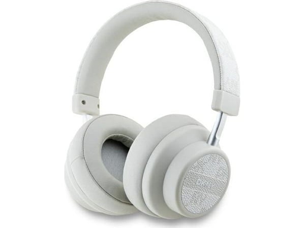 DKNY rutete mønster - trådløse Bluetooth V5.3 On-Ear-hodetelefoner (Pearl)