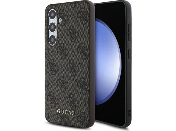 GUESS-skal för Samsung Galaxy S24 FE GUHCS24FEG4GFBR (HC PU 4G Metal Logo) brun