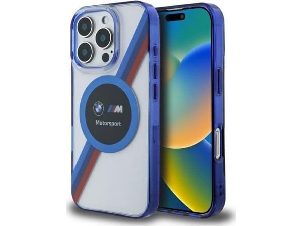 BMW BMHMP16X23HTPUT Apple iPhone 16 Pro Max 6.9" dėklas telefonui skaidrus kovakotelo Motosport IML Circle MagSafe IML Circle MagSafe