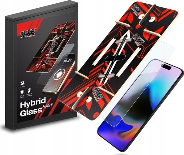 GrizzGlass hybridglass HybridGlass Easy for Apple iPhone 16 Pro Max