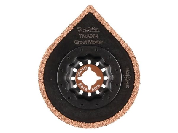 Makita TMA074 - Multiverktøysblad - for glassfiber, gipsblanding, fliseklebemiddel, epoksy, morter - 70 mm - grovkorn: 40 - for Makita DTM52Z
