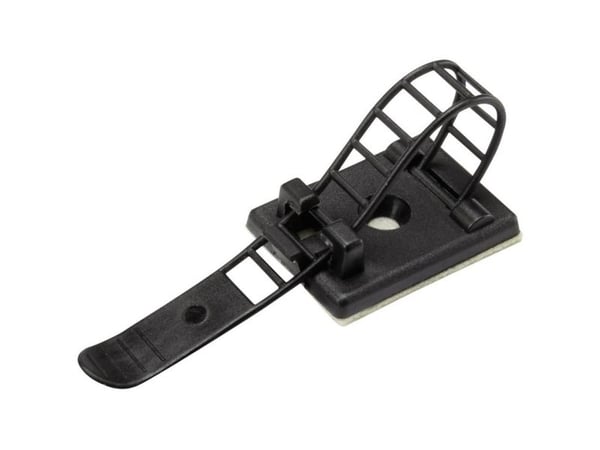 TRU COMPONENTS WCT-85 Kiinnityspesä Itsekiinnittyvä, ruuvattava 1206771 Nipun Ø-alue 22 mm (max) Kiinnityssiteillä Musta 1 kpl