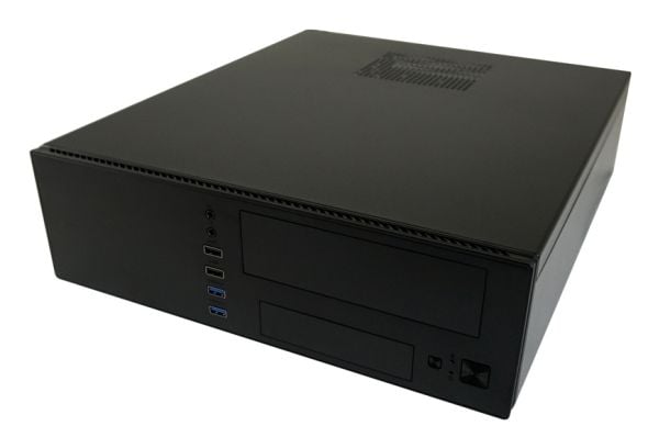 Hus Micro-ATX 1406MB-TFX svart USB3.2/Audio, uten strømforsyning
