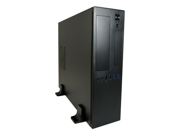 Hus Micro-ATX 1406MB-TFX svart USB3.2/Audio, uten strømforsyning