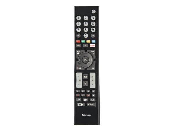 Hama 00221065, TV, IR trådlös, Tryckknappar, Svart