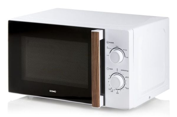 Domo DO2720, Bänkdiskmaskin, Enbart mikrovågsugn, 200 l, 700 W, Rotations-, Vit, Trä