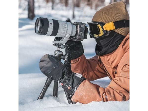 PGYTECH P-GM-202, Handskar, L, Unisex, Svart, Vinter, Bomull, Äkta läder
