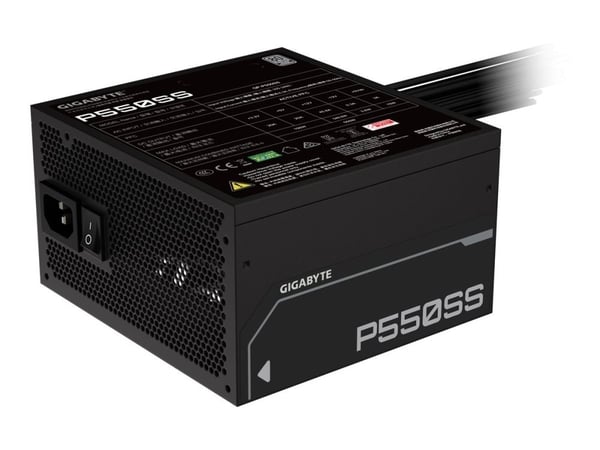 Gigabyte P550SS - Nätaggregat (intern) - ATX12V 3.0/ EPS12V - 80 PLUS Silver - AC 155-240 V - 550 Watt - aktive PFC